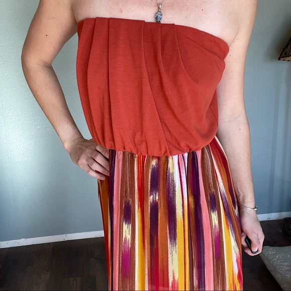 Colorful Strapless Maxi - Picture 6 of 9